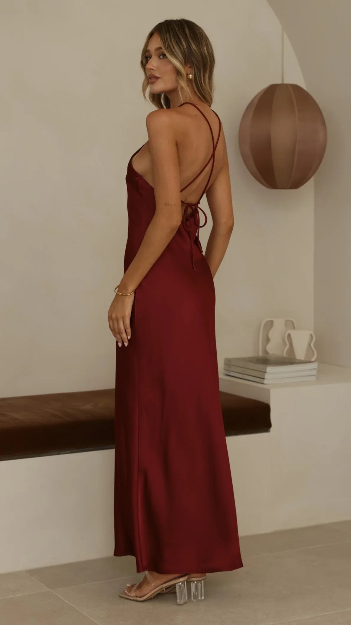 Chiara Maxi Dress Wine