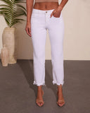 Toyah Stretch Mid Rise Straight Leg Jeans