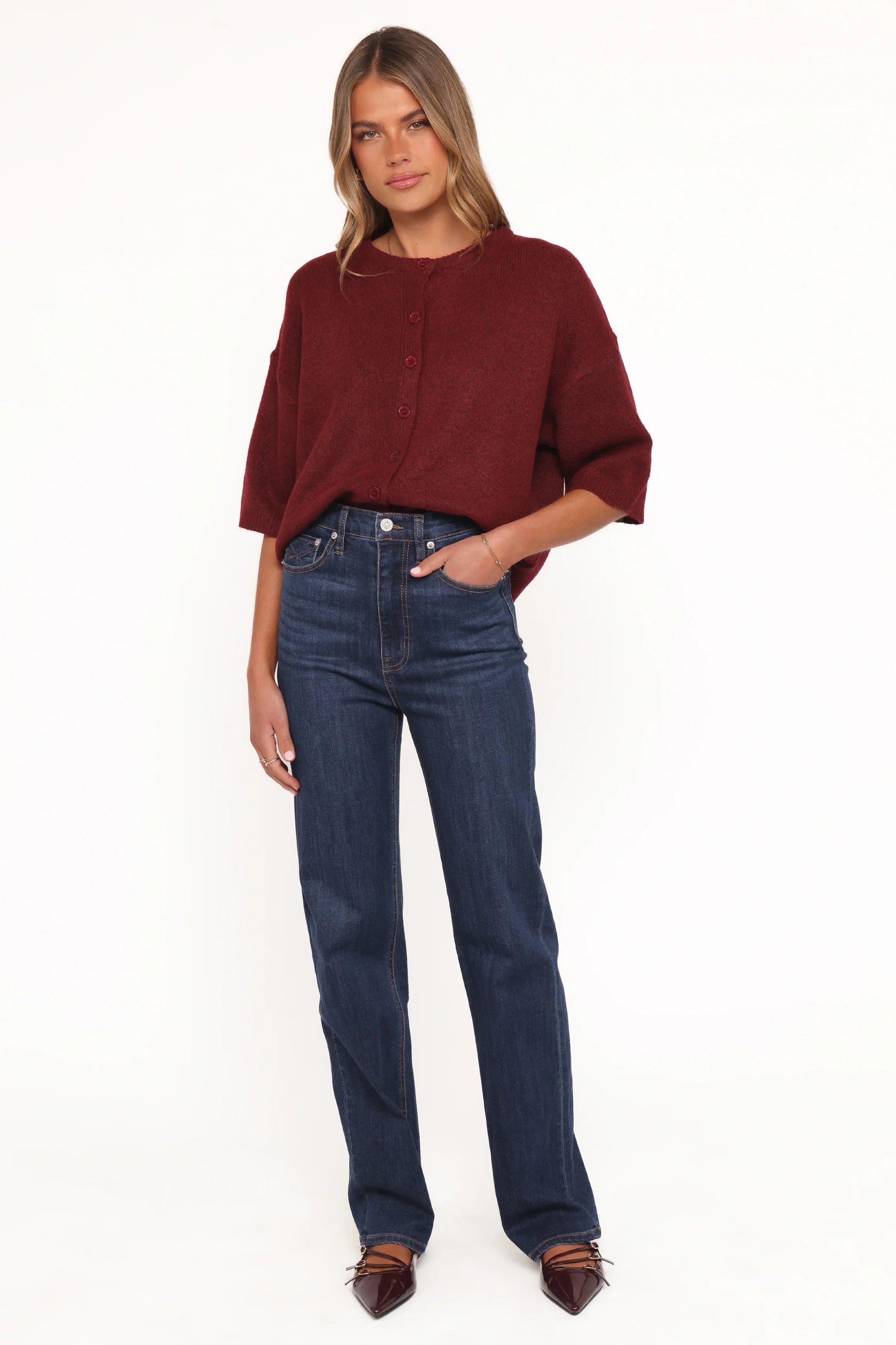 Lilith Knit Top Wine