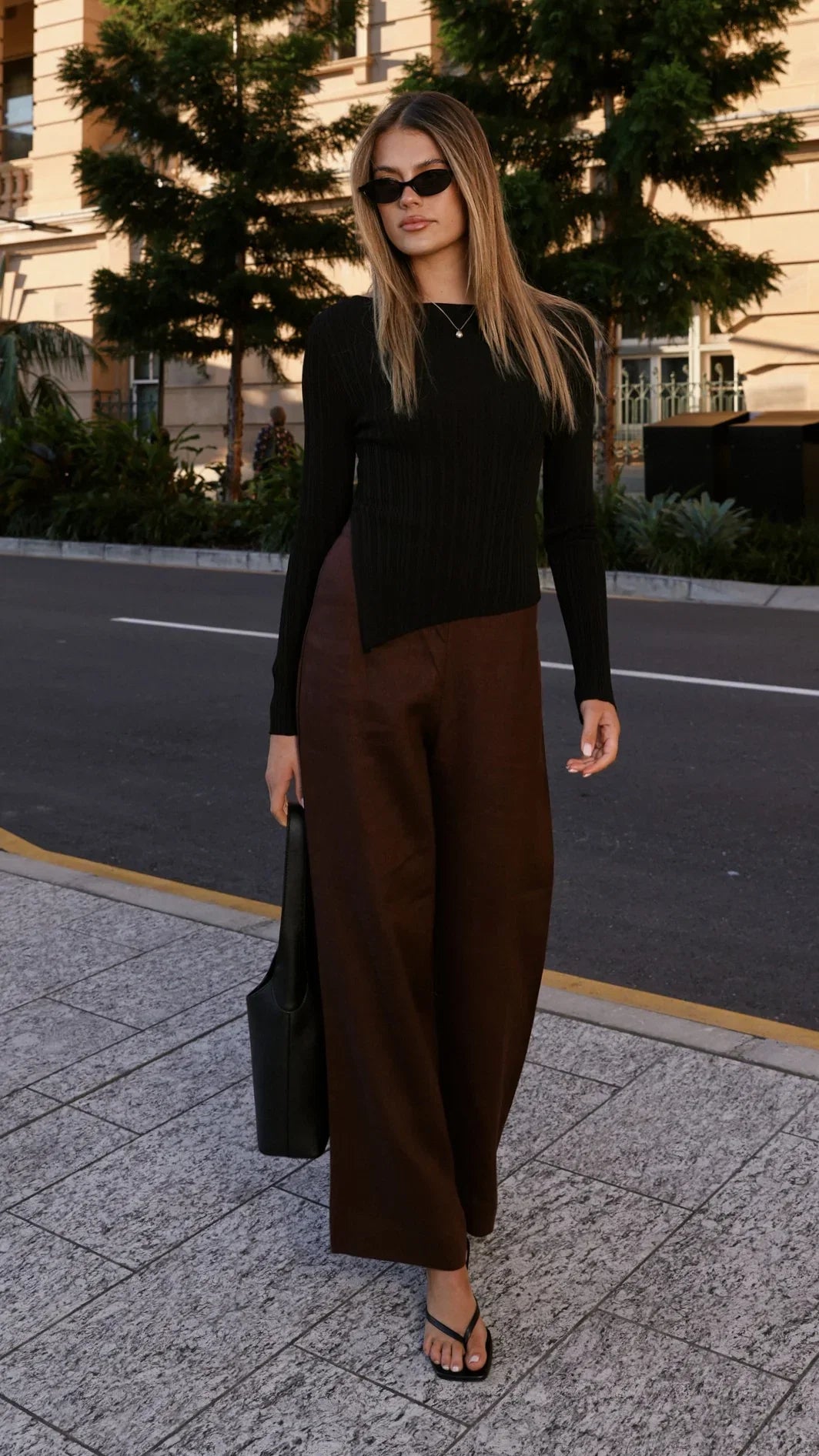 Isla Long Sleeve Top Black