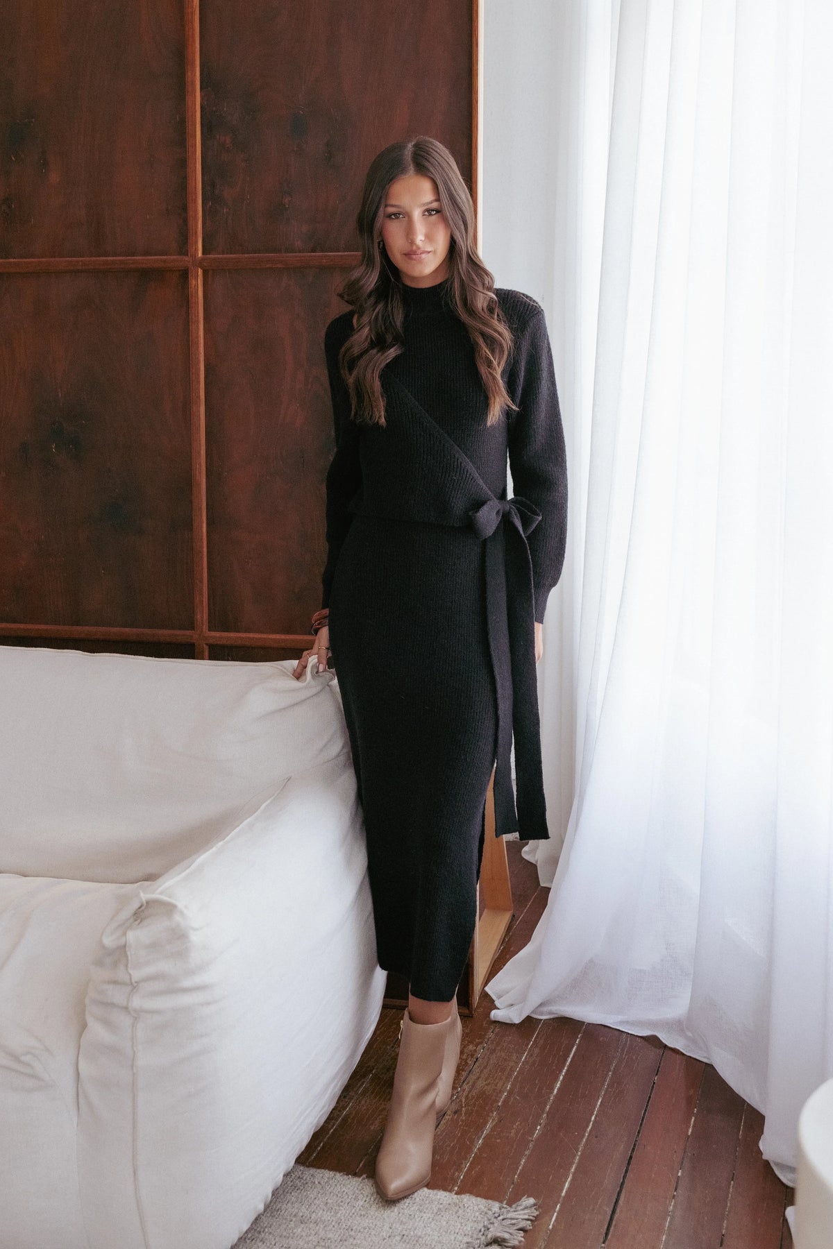 Aerin Knit Dress Black
