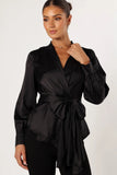 Aydin Wrap Top Black