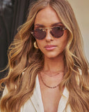 Shailena Round Tortoise Frame Sunglasses