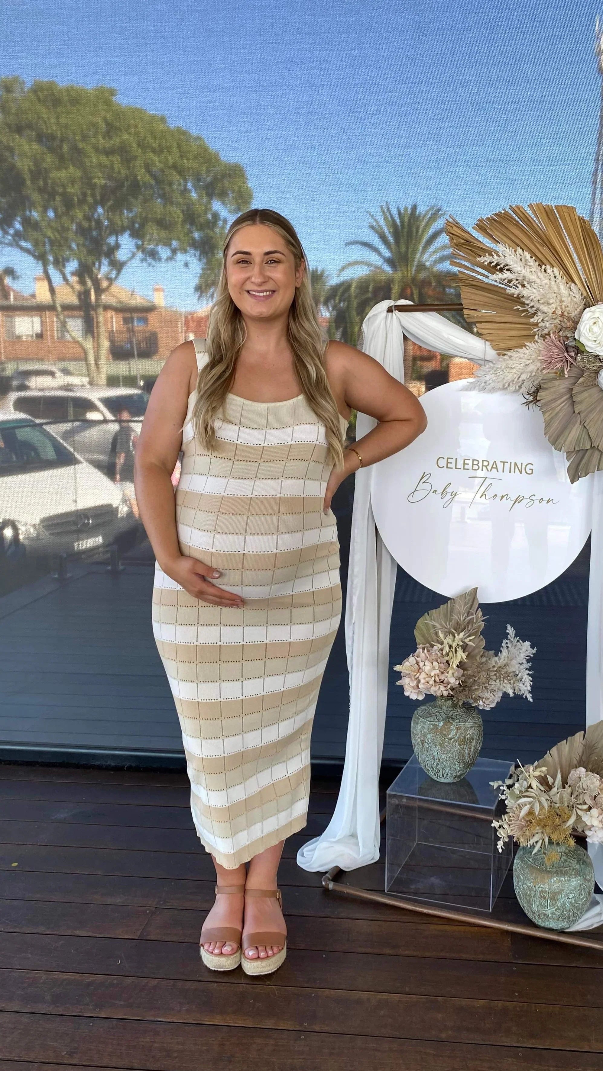 Mikayla Maxi Dress Beige