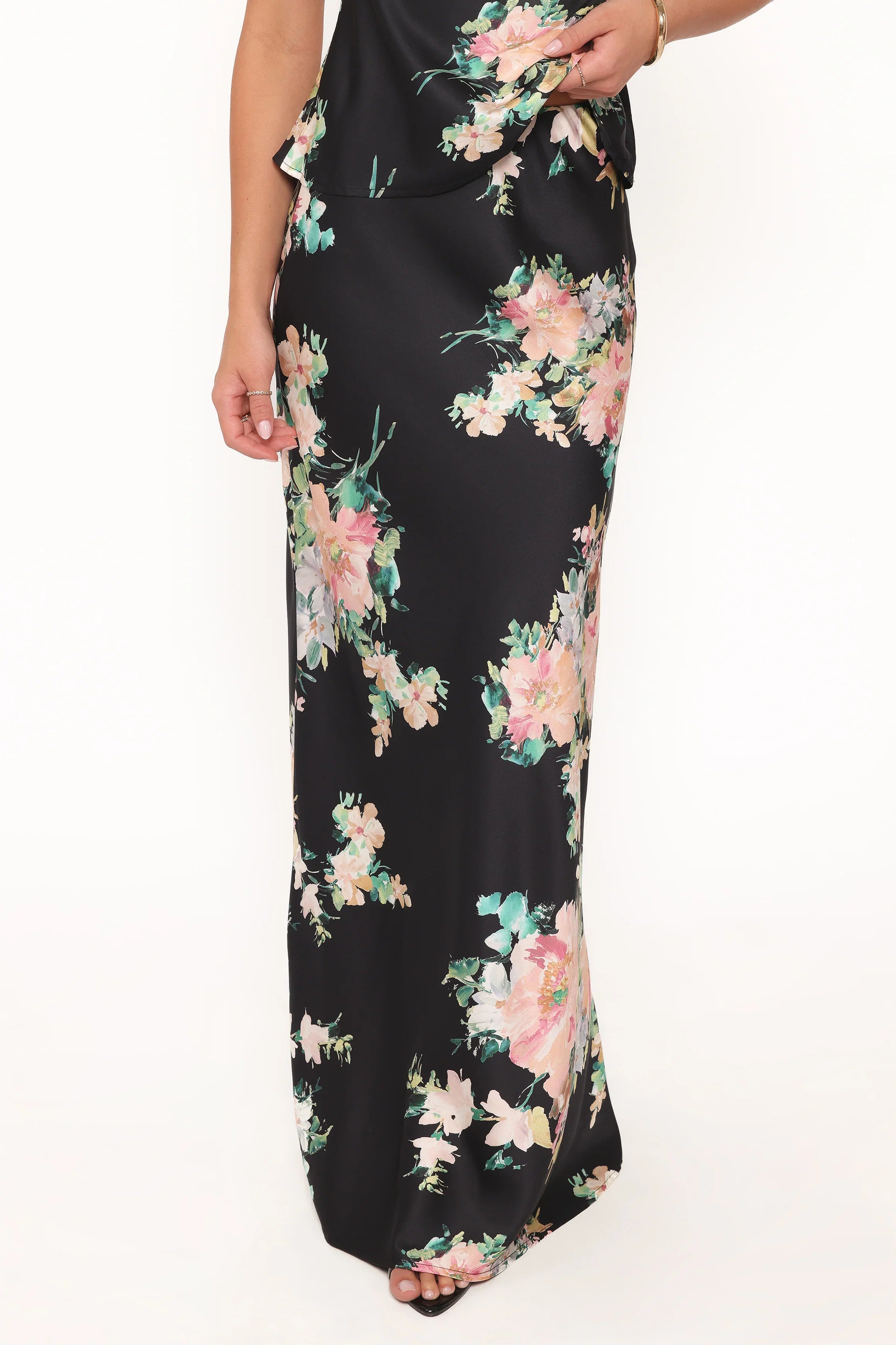 Velman Skirt Black Floral