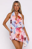 Time Of My Life Halter Mini Dress Orchid Bloom