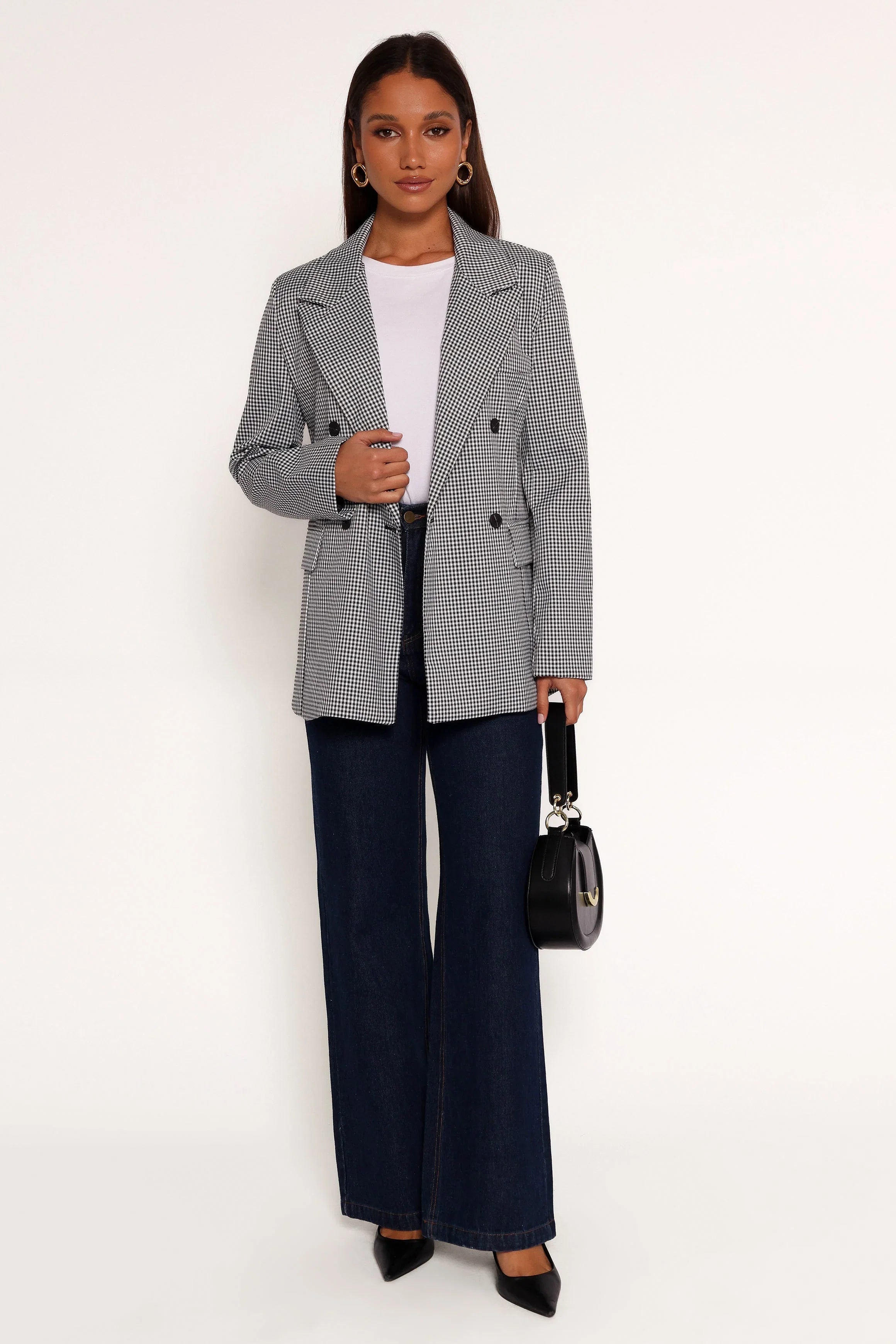 Juliette Blazer Black White
