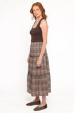 Campbell Tiered Maxi Skirt Juno Check