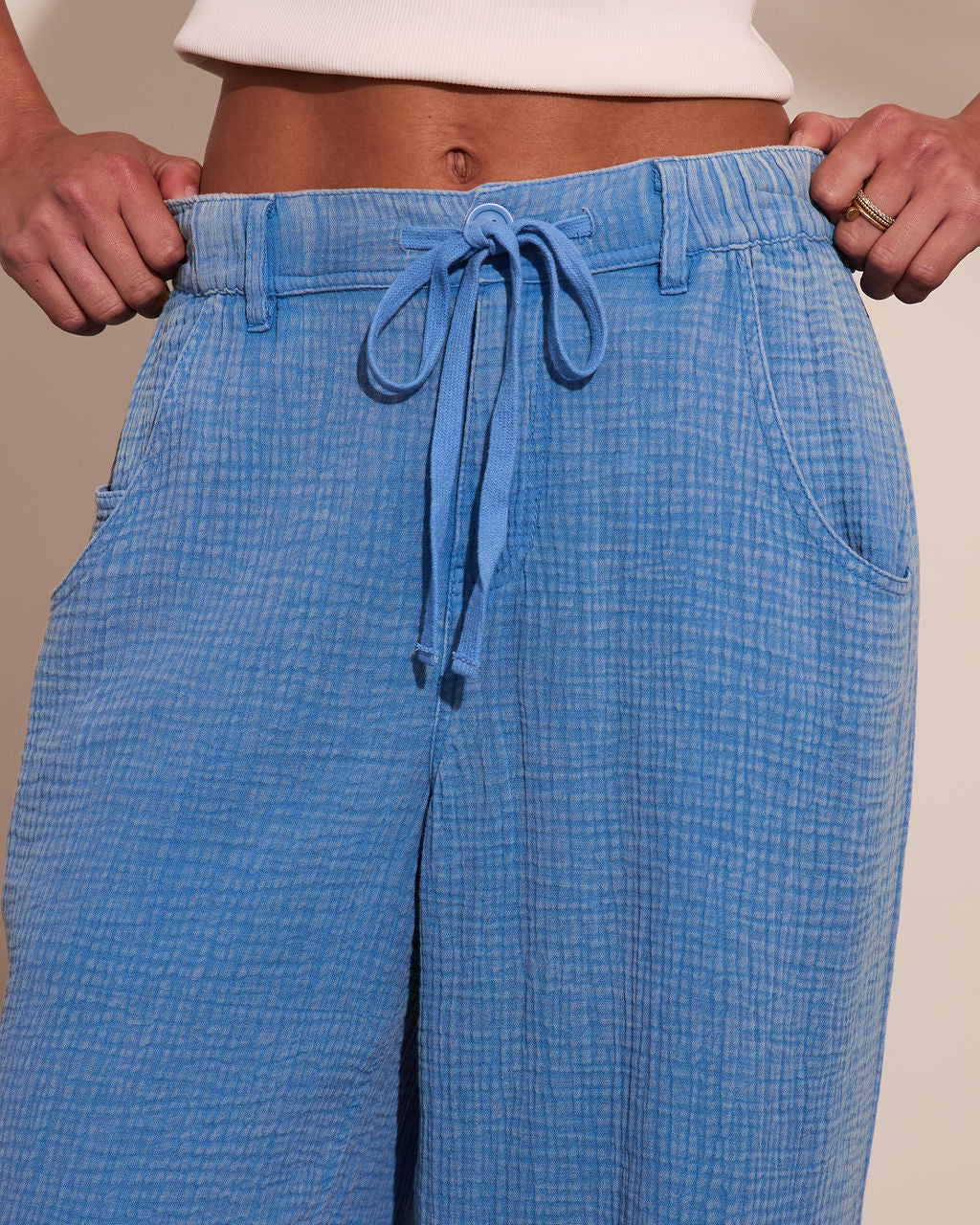 Loela Mid Rise Drawstring Joggers