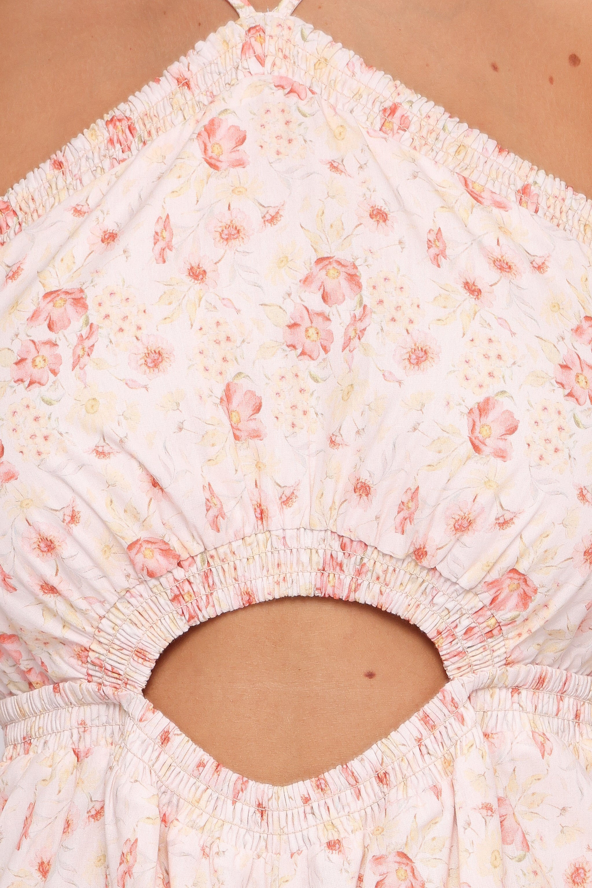 Madeira Jumpsuit Peach Ditsy Floral