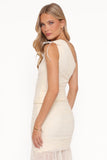 Susan Mesh One Shoulder Top Yellow