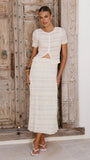 Maisie Maxi Skirt Cream