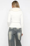 All Bundled Up Knit Cardigan Snow White