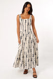 Elise Midi Bow Dress Cream