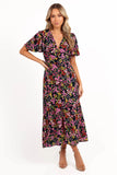 Owena Midi Dress Midnight Daisy