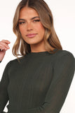 Delphine Top Dark Green