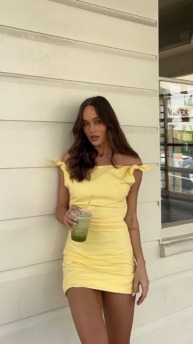 Ebbe Mini Dress Lemon