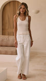 Eva Knit Singlet Beige