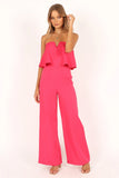 Sonny Strapless Jumpsuit Hot Pink