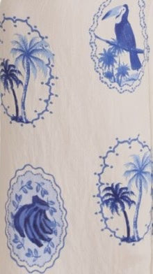 Jaylene Maxi Dress Blue Stamp