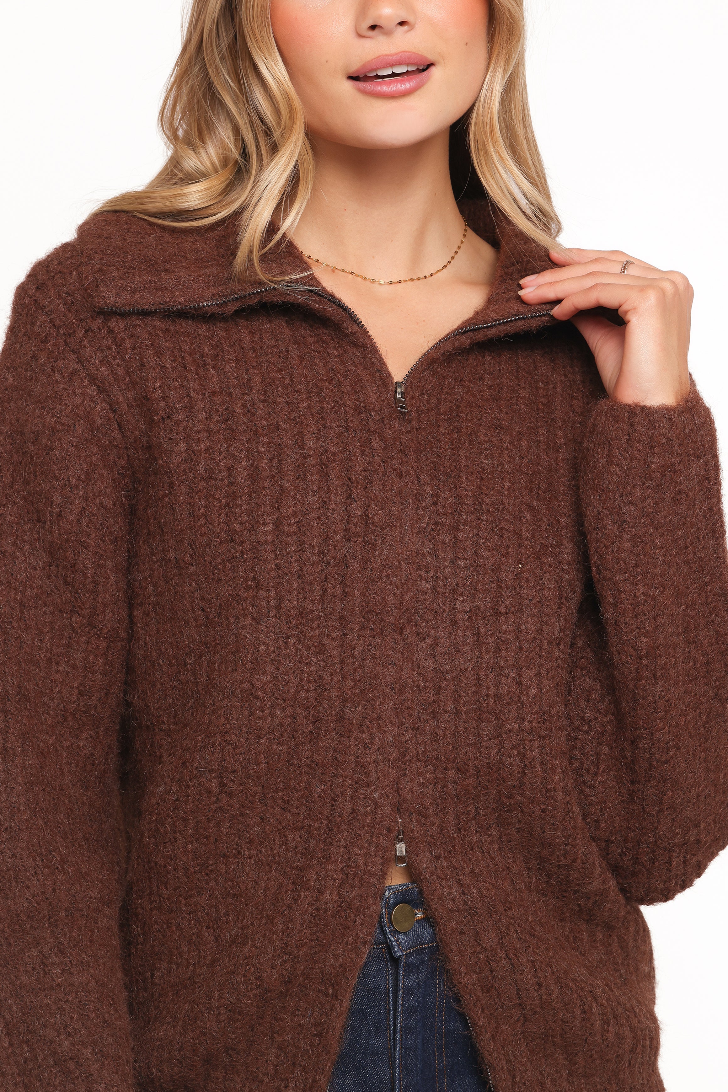 Miffy Zip Through Cardigan Chocolate