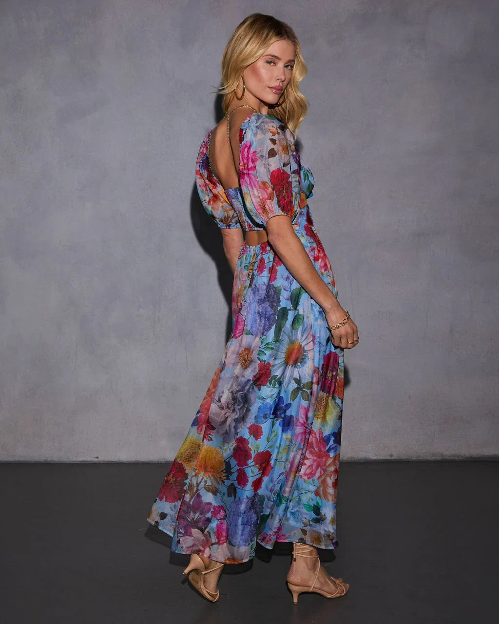 Sweet Blooms Floral Maxi Dress