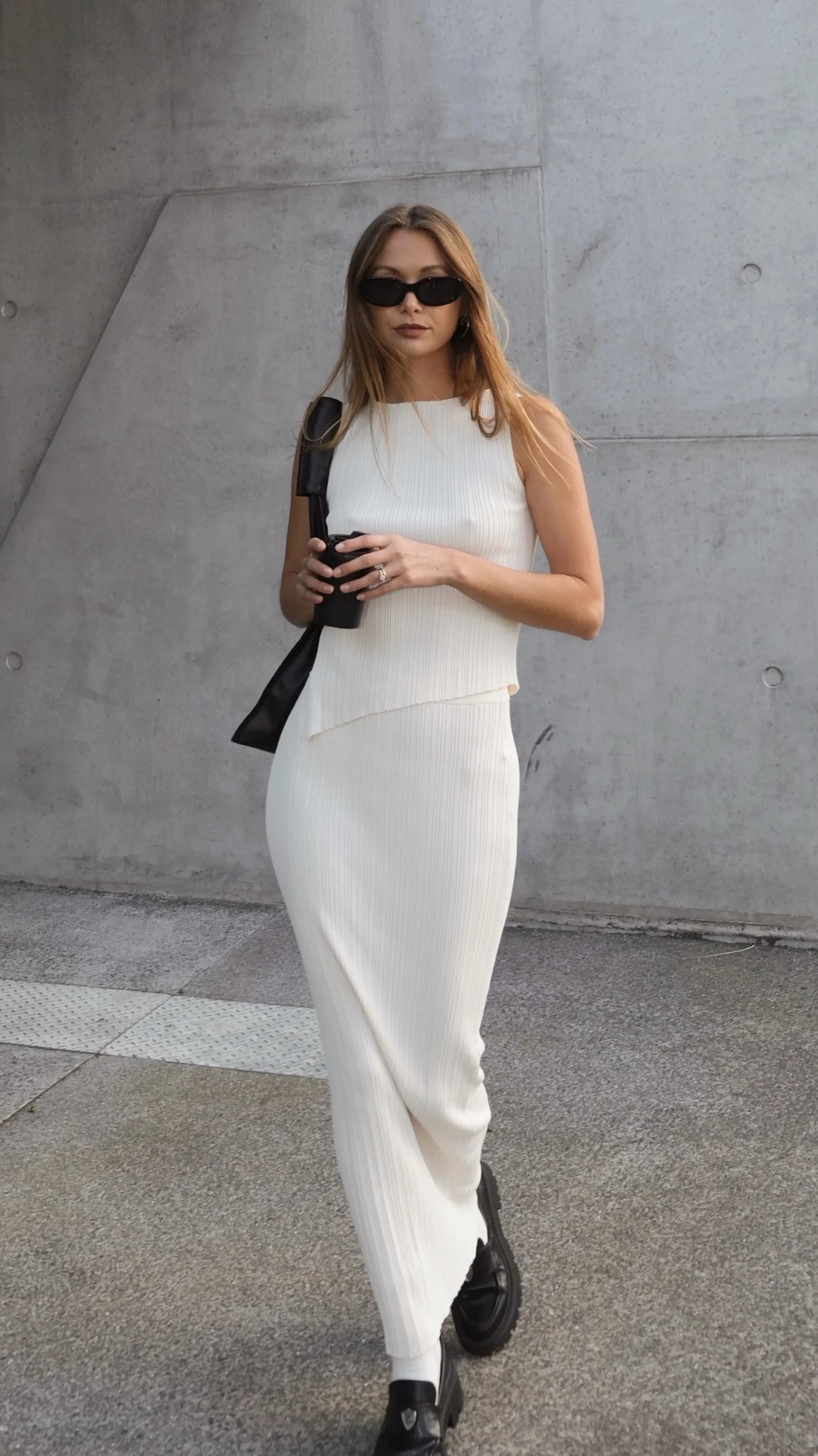 Isla Maxi Skirt Cream