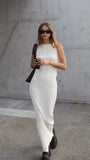 Isla Maxi Skirt Cream