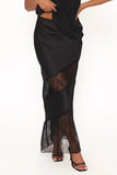 Winona Lace Maxi Skirt Black
