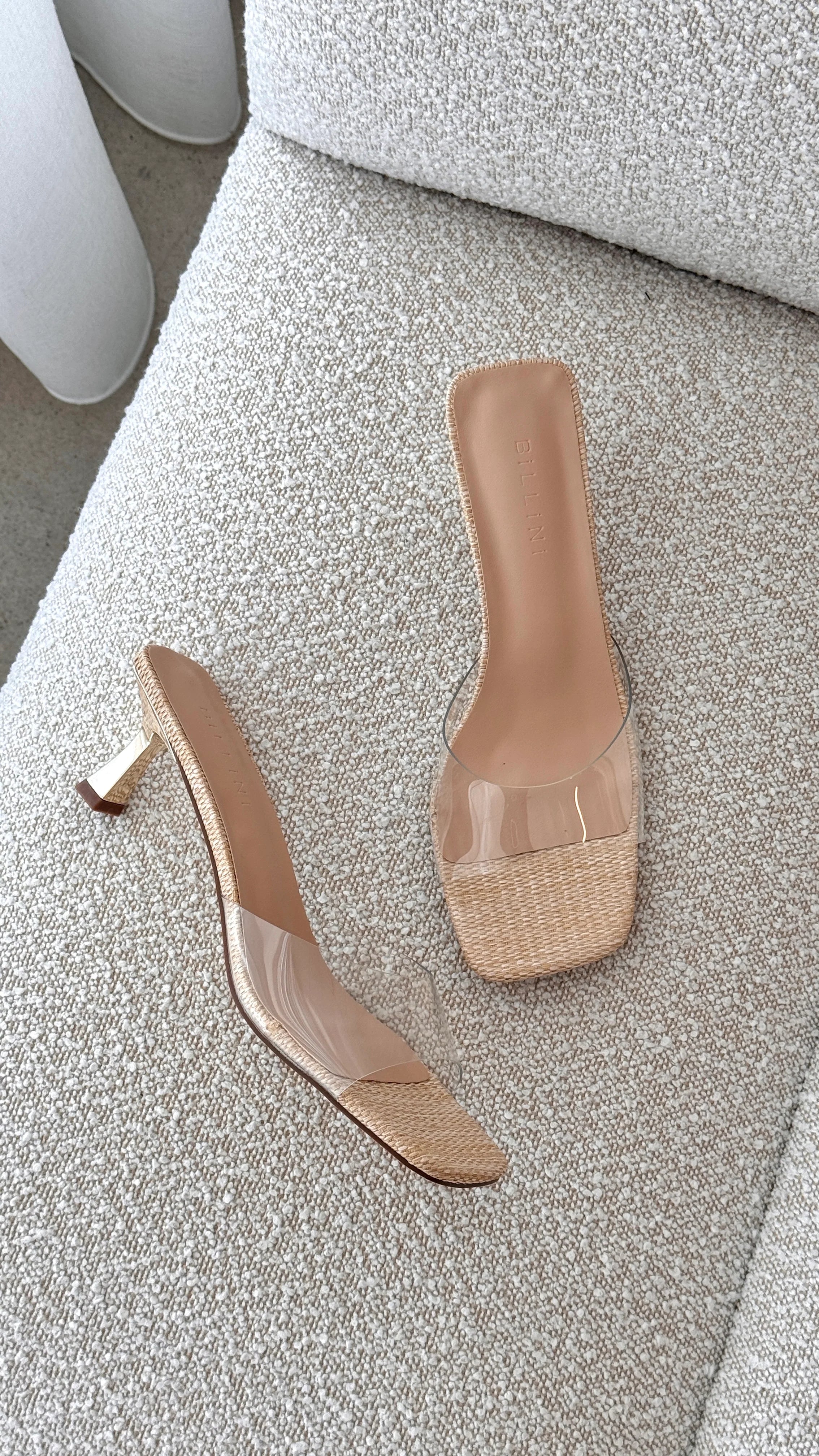 Topaz Heel Natural Raffia
