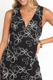 Loven Midi Dress Black White