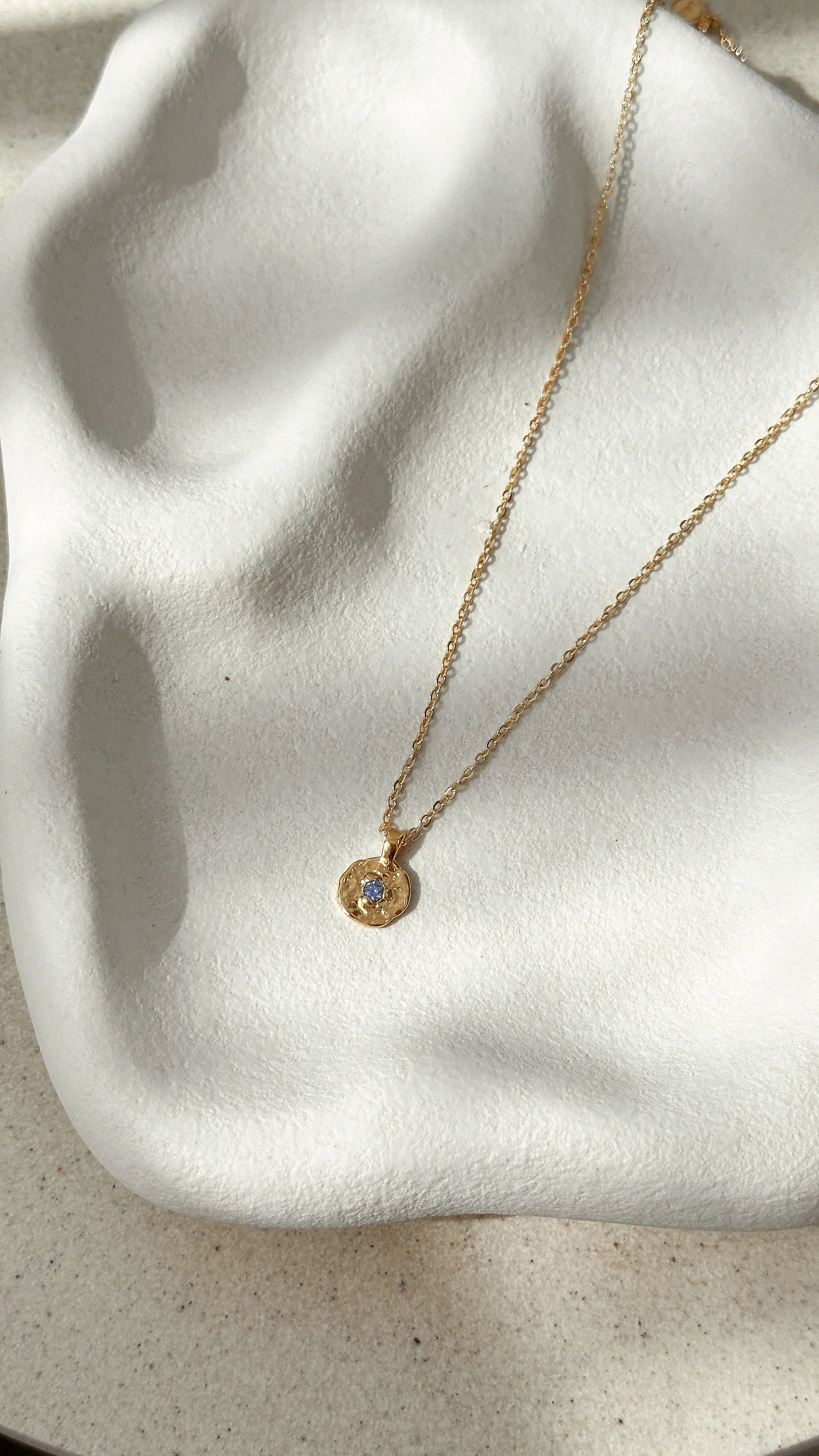 September Birthstone Necklace Sapphire