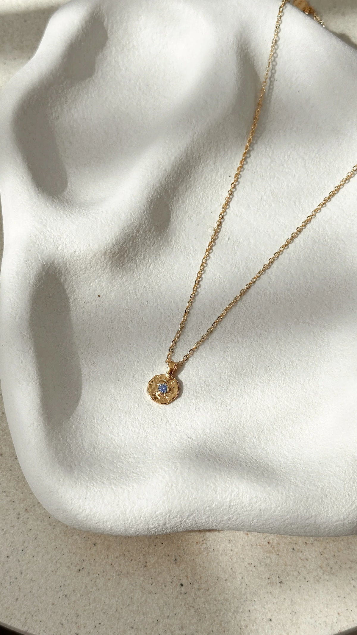 September Birthstone Necklace Sapphire