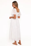 Tierney Midi Dress White