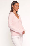 Cherri Single Tie Cardigan Pink