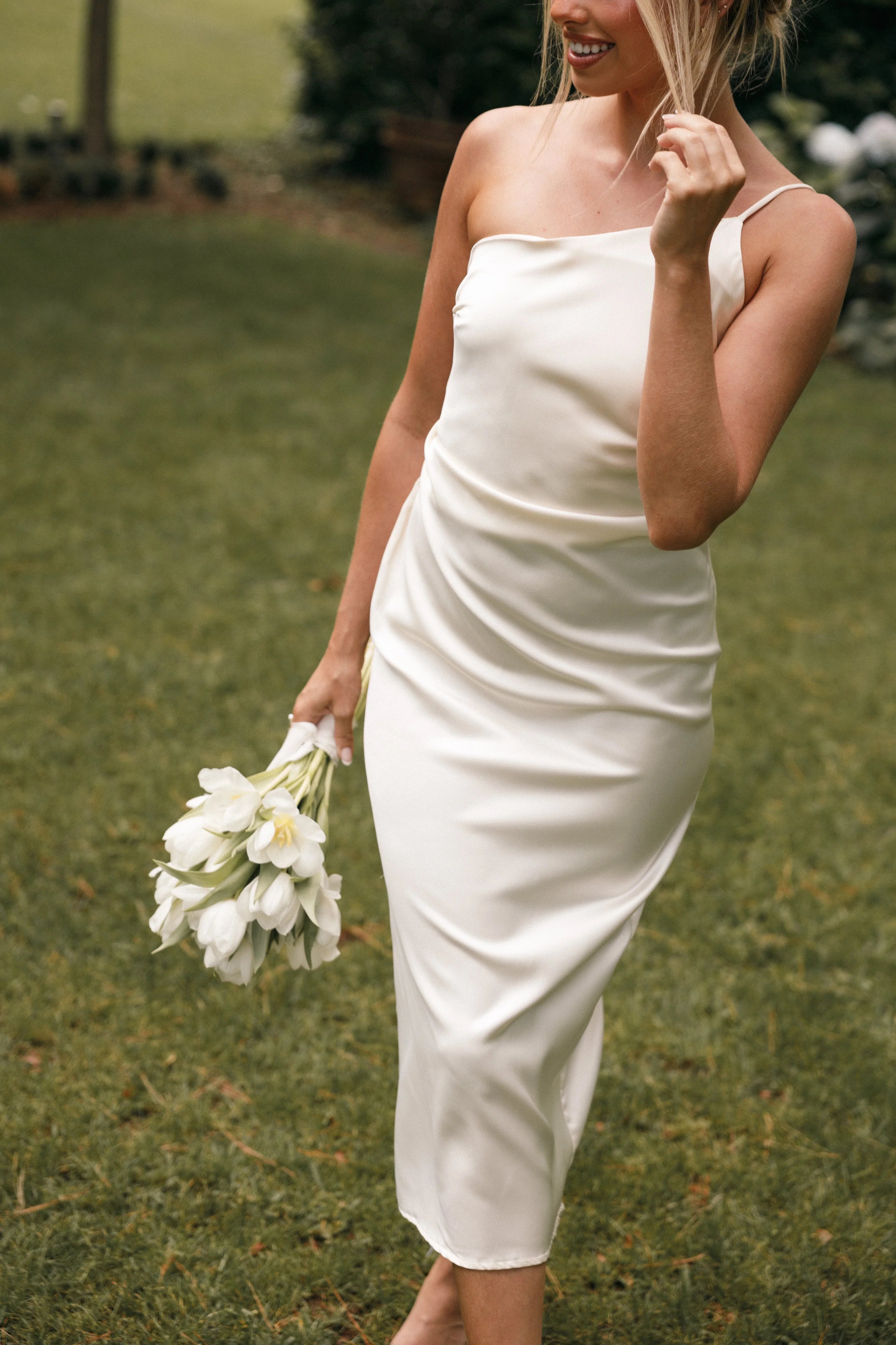 Luella Dress Pearl White