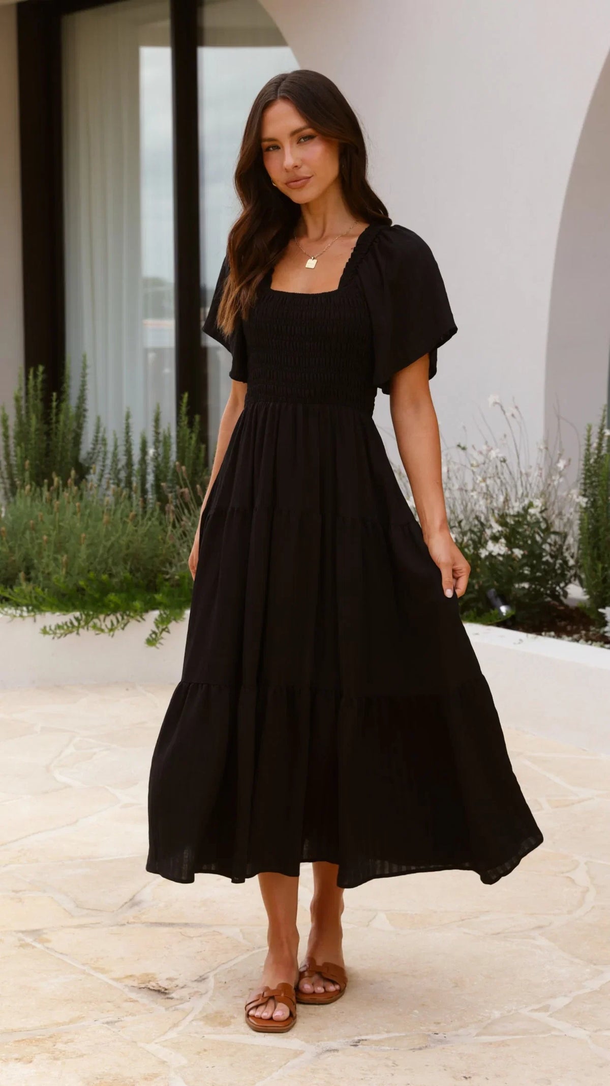 Lainey Midi Dress Black