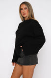 Winters Chill Knit Sweater Black