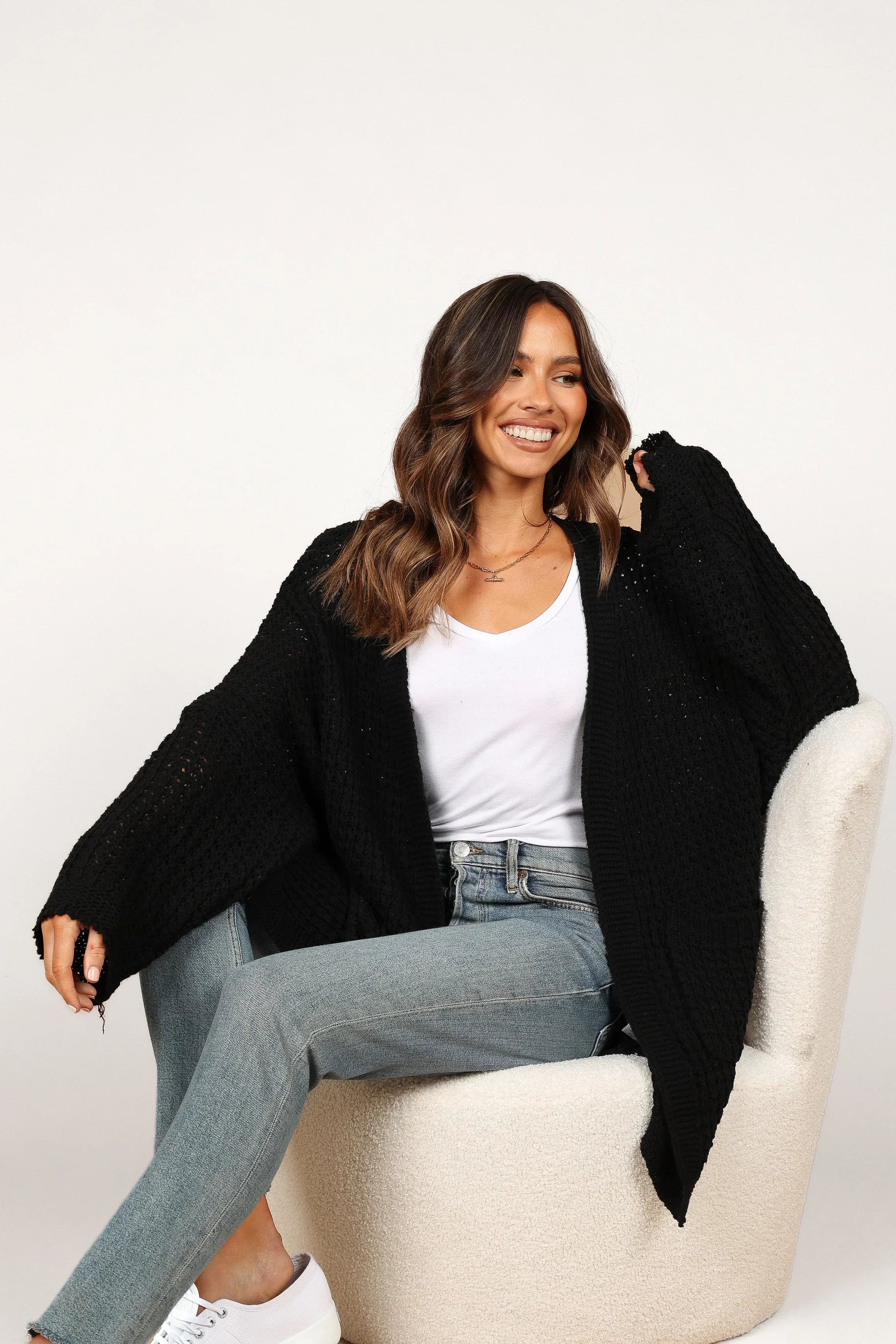 Leyonie Cardigan Black