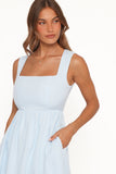 Zarly Mini Dress Pale Blue