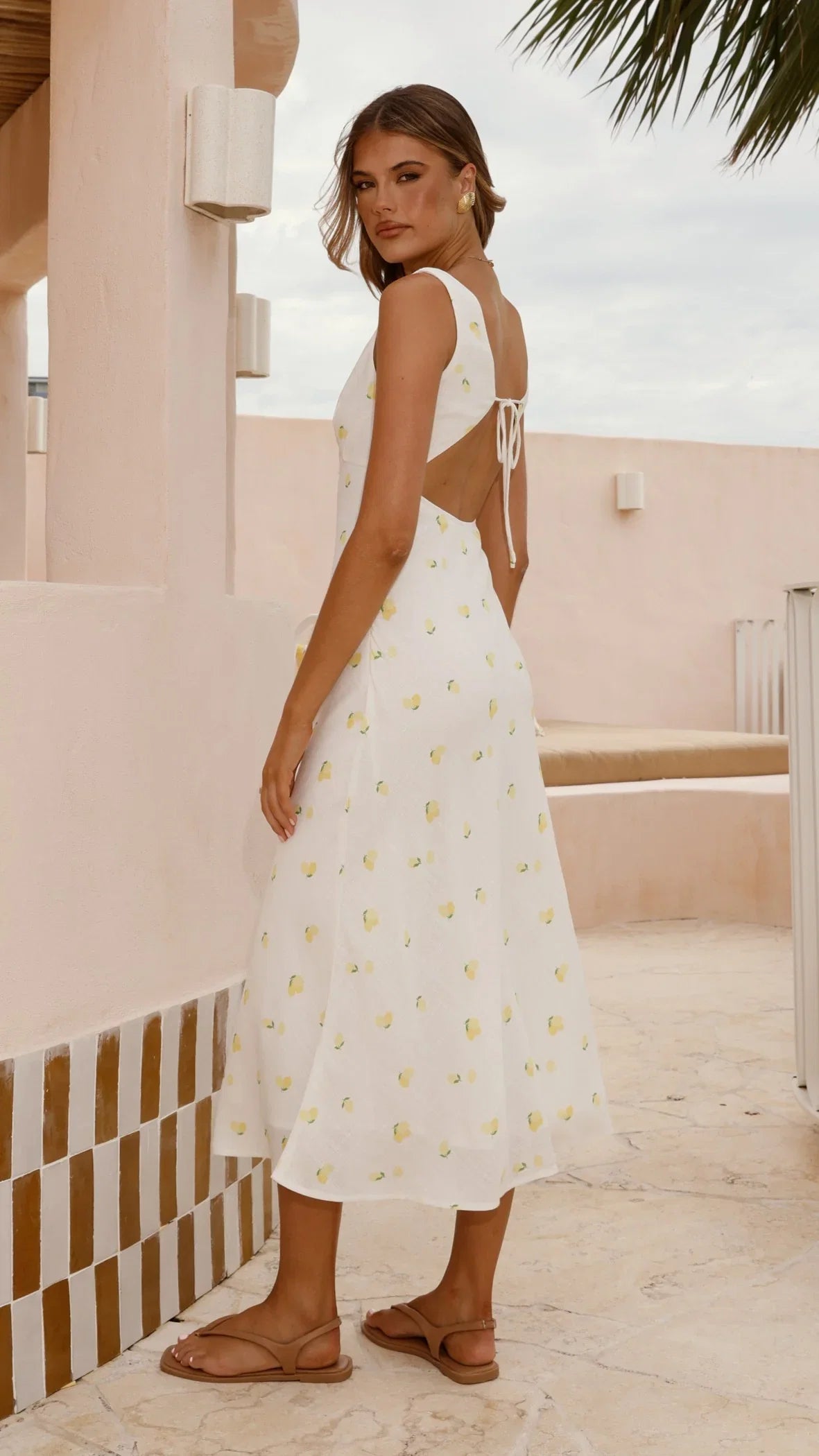 Lola Midi Dress Limone