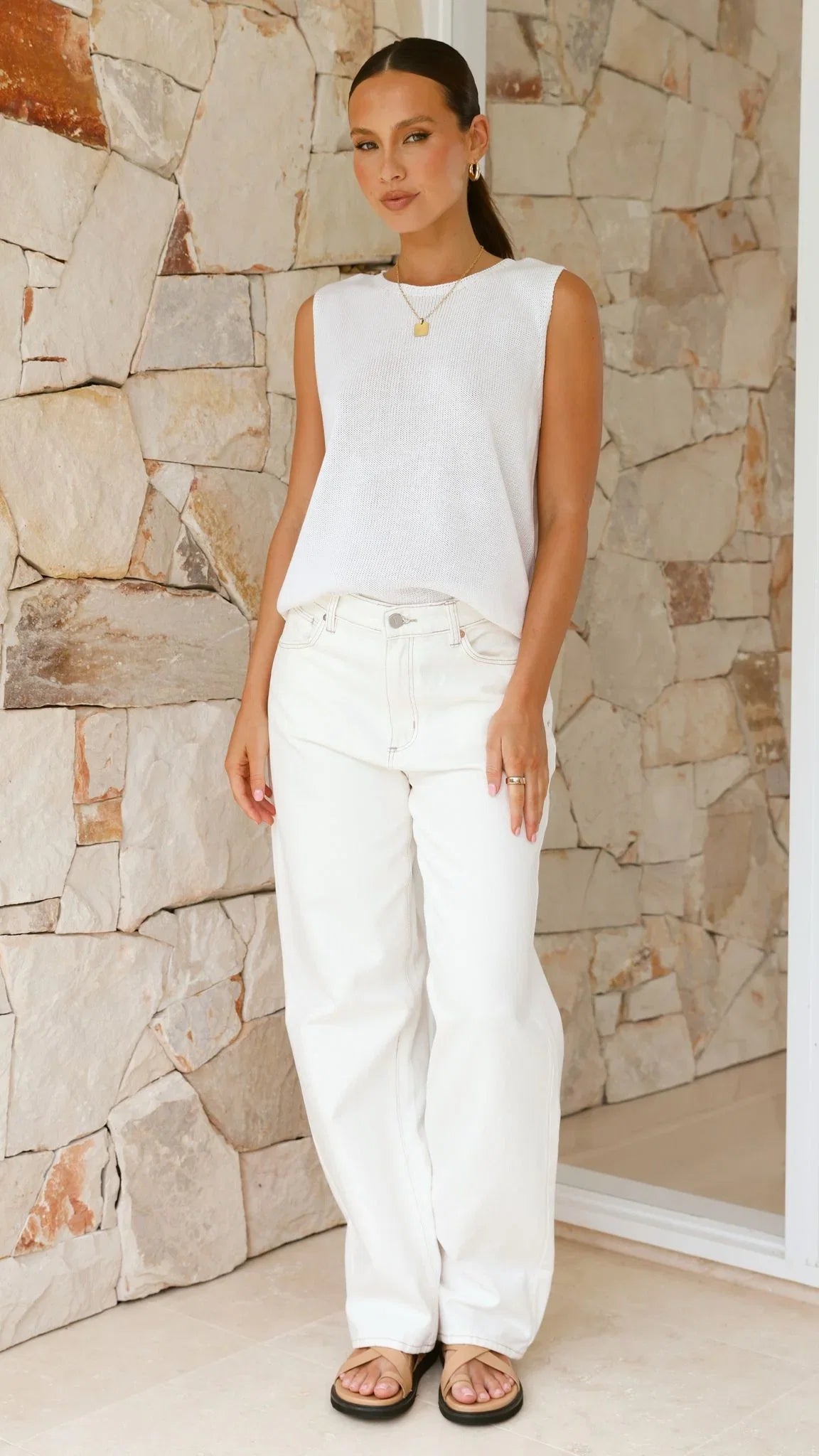 Fareeda Top White