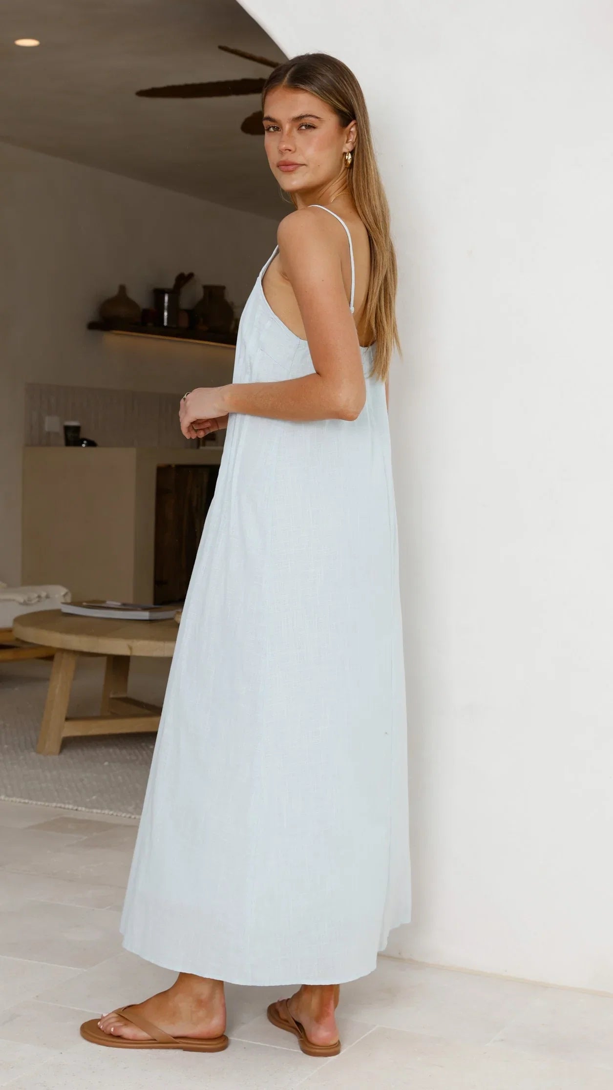 Aspen Maxi Dress Baby Blue