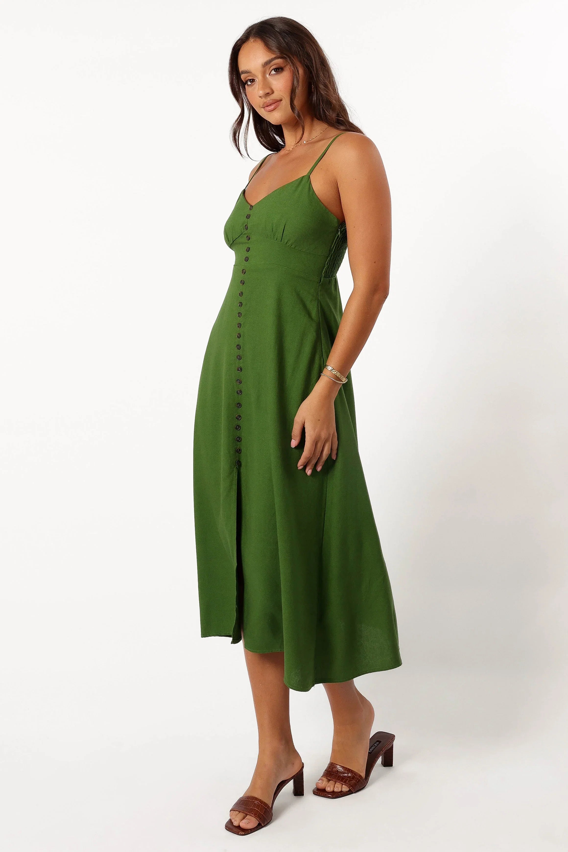 Darby Midi Dress Ibiza Green