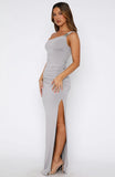 Shes A Boss Maxi Dress Grey