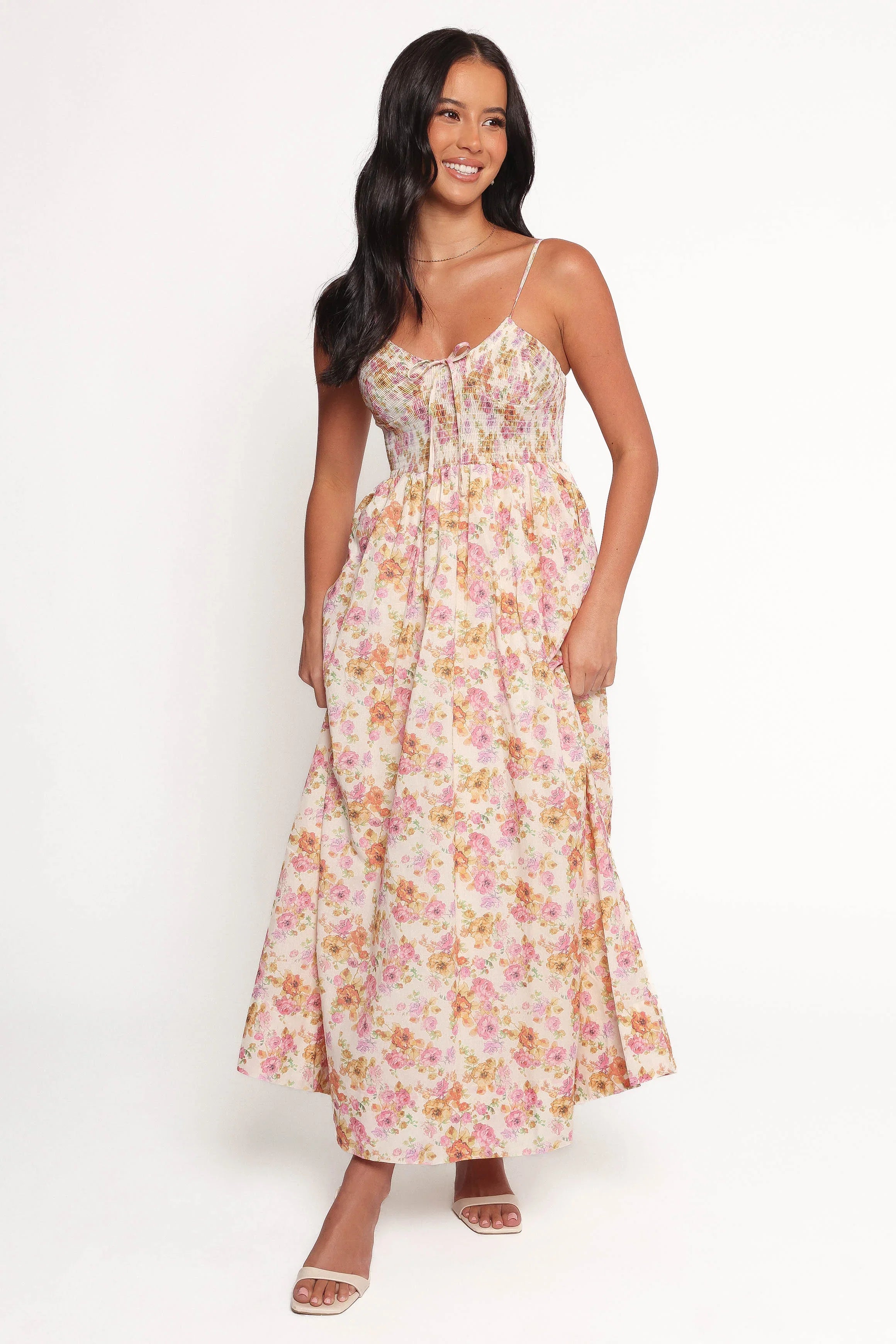 Salaca Maxi Dress Pink Orange