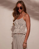 Mystic Wanderer Ruched Striped Top