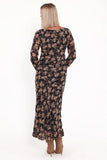 Joran Midi Dress Fired Bloom
