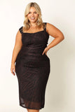 Naomi Midi Dress Zebra