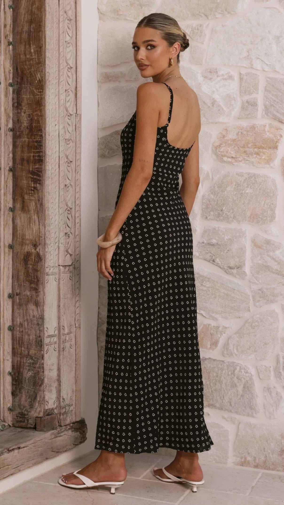 Shania Maxi Dress Black Floral
